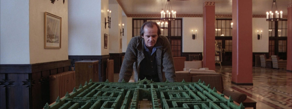 Jack Nicholson "over-looking" the labyrinth